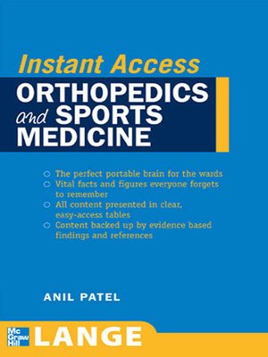 cover image of Orthopedics and Sports Medicine